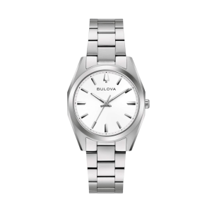 Bulova Surveyor White Dial Stainless Steel Quartz Watch 96L347