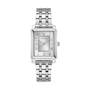 Bulova Sutton Collection Silver Dial Stainless Steel Quartz Watch 96L349