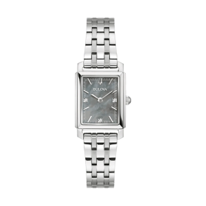 Bulova Classic Sutton Grey Dial Stainless Steel Quartz Watch 96P252