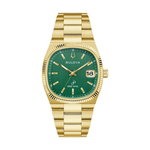 Bulova Super Seville Precisionist Green Dial Gold PVD Quartz Watch 97B237