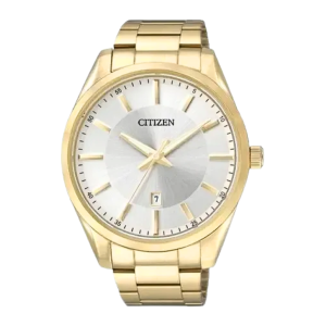 Citizen Classic Quartz Silver Dial Gold PVD Quartz Watch BI103258A