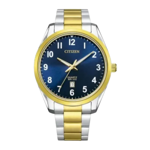 Citizen Classic Quartz Blue Dial Two Tone Quartz Watch BI103657L