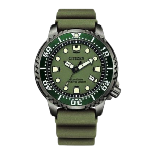 Citizen Promaster Green Dial Rubber Solar Watch BN015711X