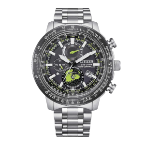 Citizen Promaster Black Dial Stainless Steel Solar Watch BY300653E