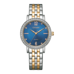Citizen Classic Quartz Blue Dial Two Tone Quartz Watch EL310659L