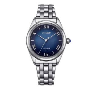 Citizen Eco Drive Dress Blue Dial Stainless Steel Solar Watch EM114080L
