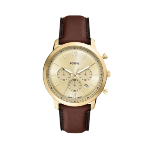 Fossil Neutra Gold Dial Gold PVD Quartz Watch FS6113