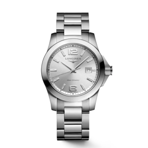 Longines Conquest Silver Dial Stainless Steel Quartz Watch L33774766