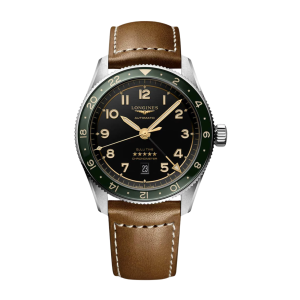 Longines Spirit Zulu Time Green Dial Stainless Steel Automatic Watch L38124632