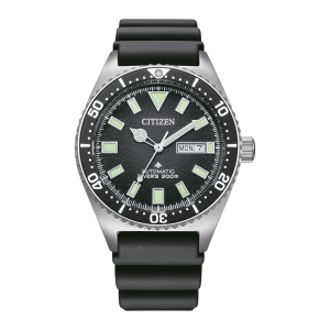 Citizen Promaster Black Dial Rubber Automatic Watch NY012001E