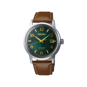 Seiko Green Dial Stainless Steel Automatic Watch SRPE45J1