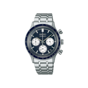 Seiko Blue Dial Stainless Steel Quartz Watch SSB477P1