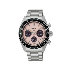 Seiko Pink Dial Stainless Steel Solar Watch SSC963P1