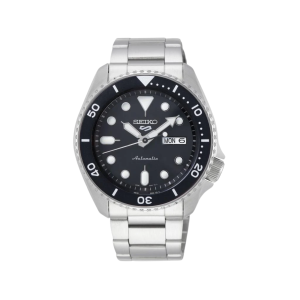 Seiko Black Dial Stainless Steel Automatic Watch SRPD55K1