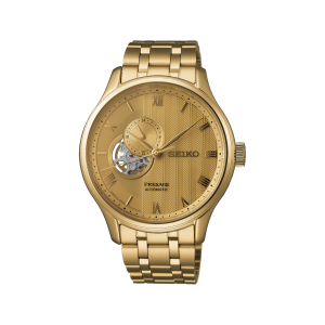 Seiko Gold Dial Gold PVD Automatic Watch SSA468J1