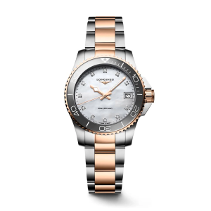 Longines Hydro Conquest Mother of Pearl Dial Two Tone Quartz Watch L33703896
