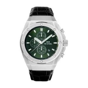TW Steel Green Dial Stainless Steel Chronograph Watch CE4101