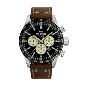 TW Steel Black Dial Stainless Steel Chronograph Watch VS120