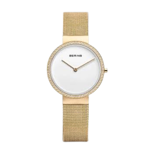 Bering White Dial Gold PVD Quartz Watch 14531330