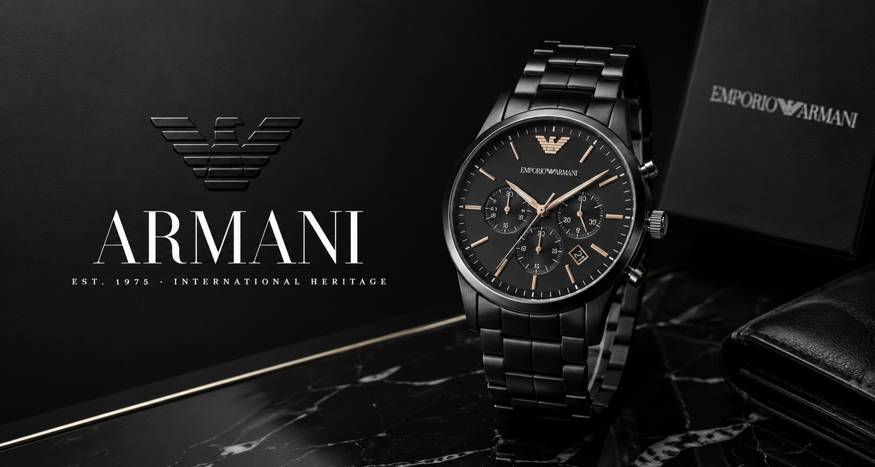 Armani Watches Banner