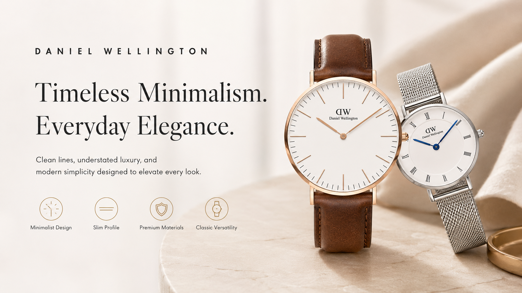 Armani Watches Banner