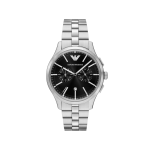 Armani Black Dial Stainless Steel Quartz Watch AR11691