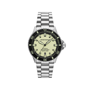 Armani Ivory Dial Stainless Steel Automatic Watch AR60083