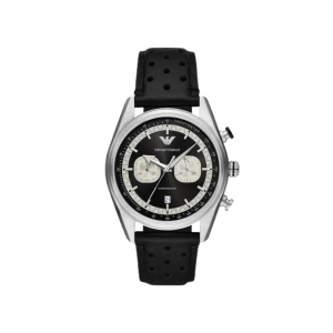 Armani Black Dial Stainless Steel Quartz Watch AR11635