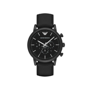 Armani Black Dial PVD Coated Steel Chronograph Watch AR1970