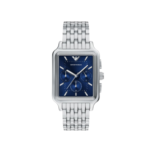 Armani Blue Dial Stainless Steel Chronograph Watch AR11750