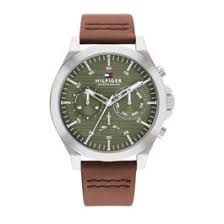 Mens  TOMMY HILFIGER : Green Dial Stainless Steel Case 1710522TH