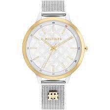 Ladies   TOMMY HILFIGER : Creme Dial Two Tone case 1782586TH